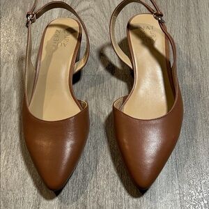 Naturalizer Brown Slingback Heels (New With Out Box)